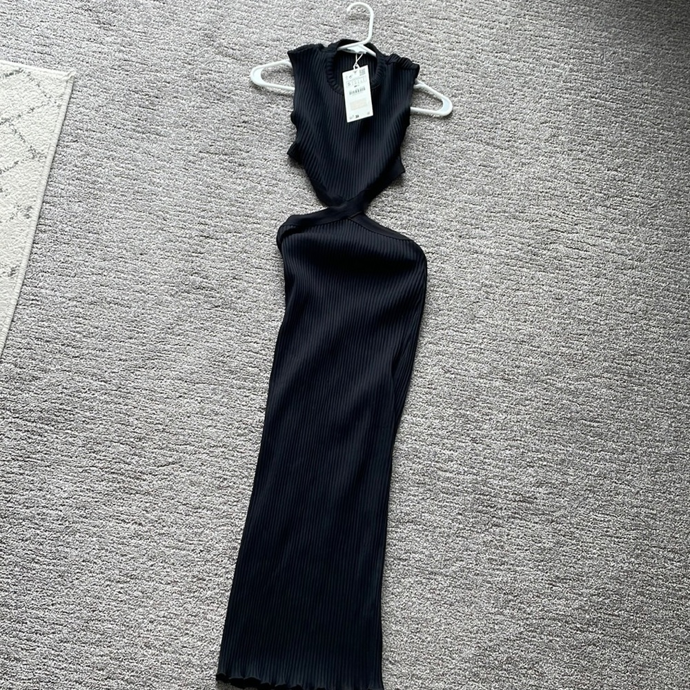 Brand new with tags ZARA black cutout dress